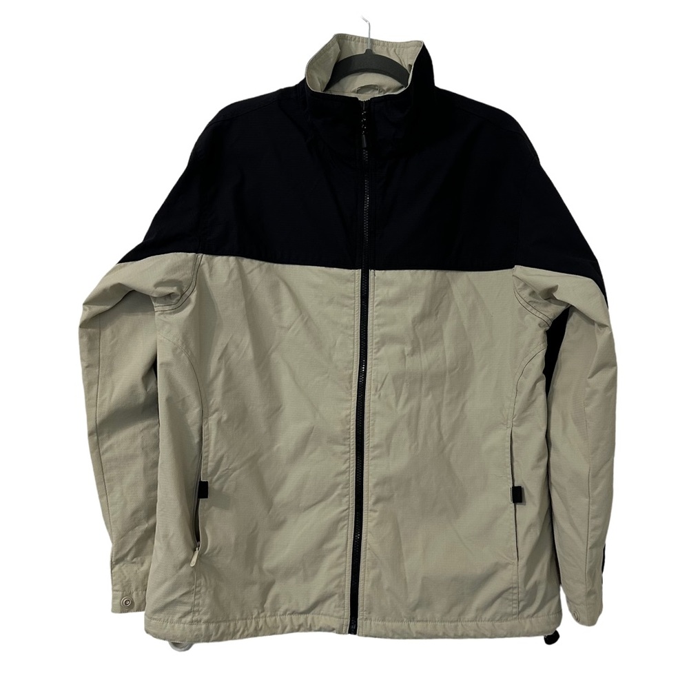 North End Women’s‎ Beige Full Zip Outdoor All Climate Windbreaker Jacket Size M